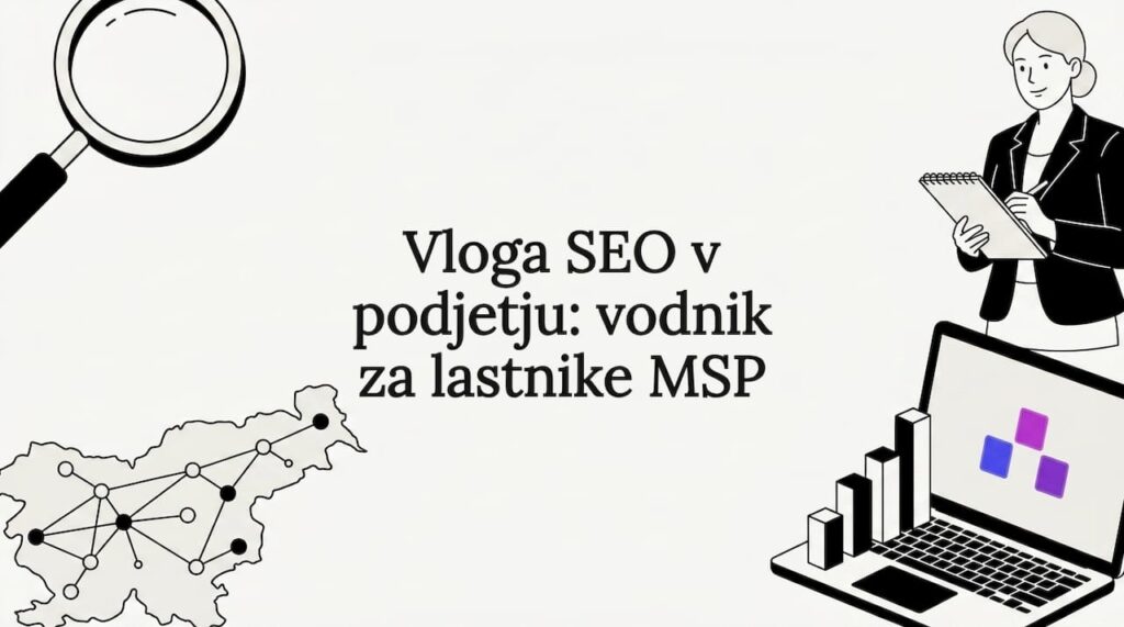 Ilustracija za okrasno glavo SEO bloga