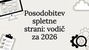 Privlačna naslovna grafika za priročnik o prenovi spletne strani