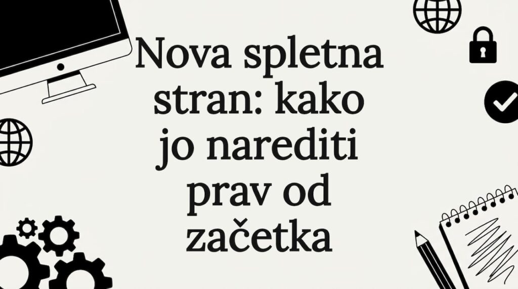 Okrasna naslovna kartica za blog z ikonami spletnih strani