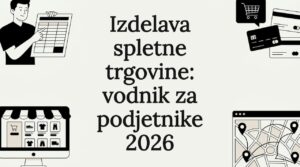 Ilustrirana naslovnica za spletno trgovino