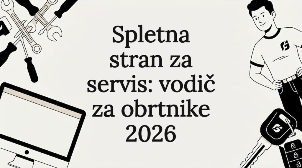 Vizualna zasnova naslovne slike za servisni vodič