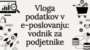 Vizualna podoba za naslovnico z motivi sodobnega e-poslovanja